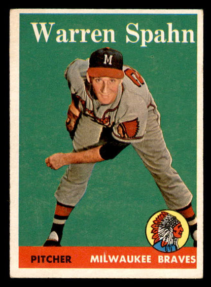 1958 Topps Baseball #270 Warren Spahn Braves NR-MT 566303