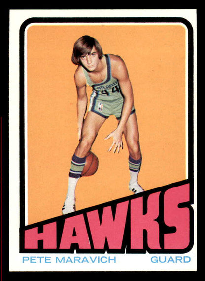 1972 Topps Basketball #005 Pete Maravich Hawks EX-MT 566305