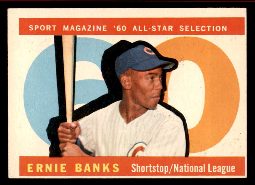 1960 Topps Baseball #560 Ernie Banks A.S. Cubs EX 566307