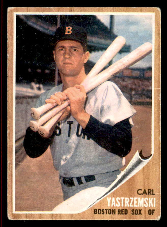 1962 Topps Baseball #425 Carl Yastrzemski Red Sox VG 566309