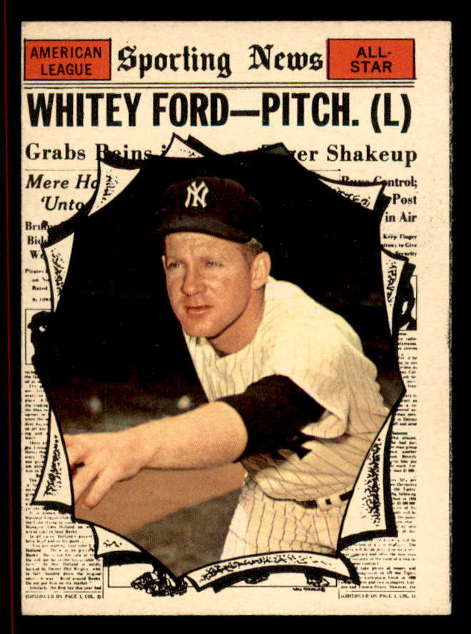 1961 Topps Baseball #586 Whitey Ford A.S. Yankees VG-EX 566311