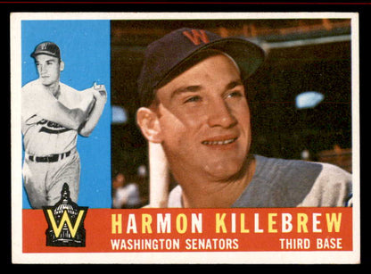 1960 Topps Baseball #210 Harmon Killebrew Senators EX 566313