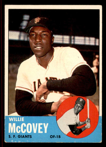 1963 Topps Baseball #490 Willie McCovey Giants VG-EX 566323