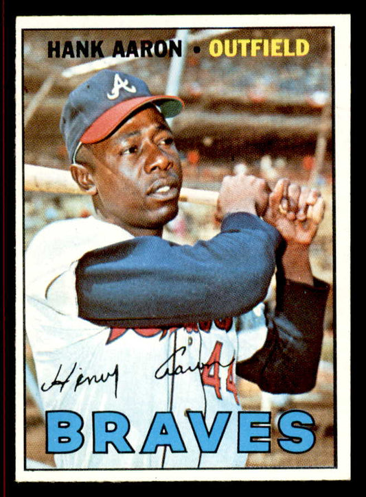 1967 Topps Baseball #250 Hank Aaron Braves EX-MT 566326