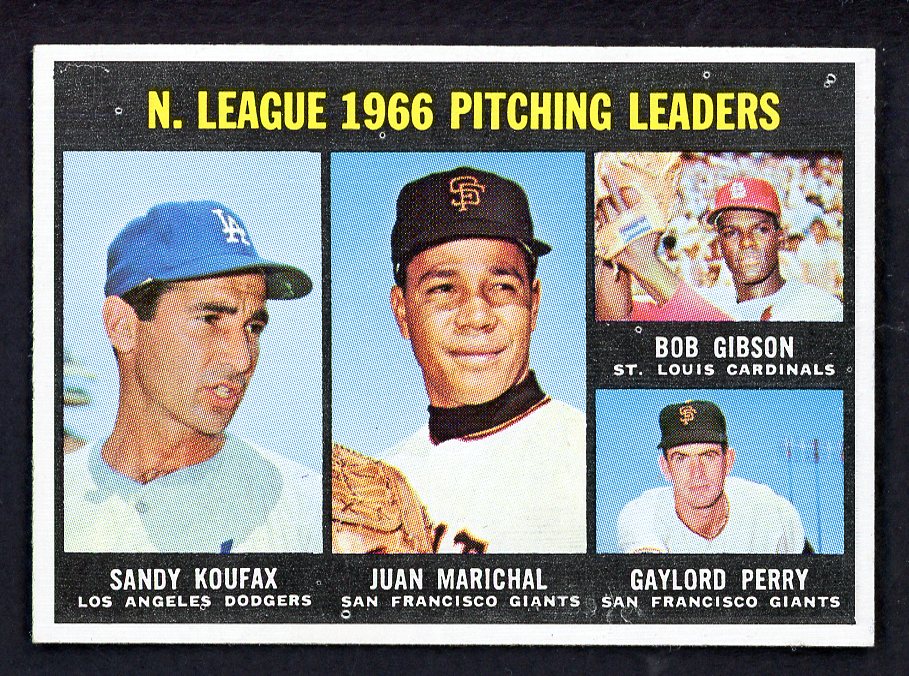 1967 Topps Baseball #236 N.L. Win Leaders Sandy Koufax EX-MT 566329