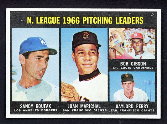 1967 Topps Baseball #236 N.L. Win Leaders Sandy Koufax EX-MT 566329