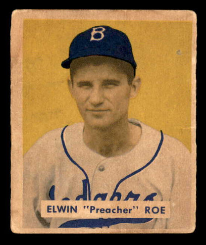 1949 Bowman Baseball #162 Preacher Roe Dodgers VG-EX 566339