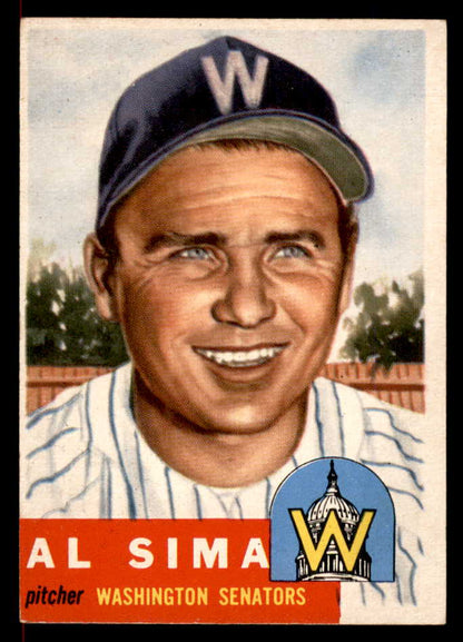 1953 Topps Baseball #241 Al Sima Senators EX-MT 566352