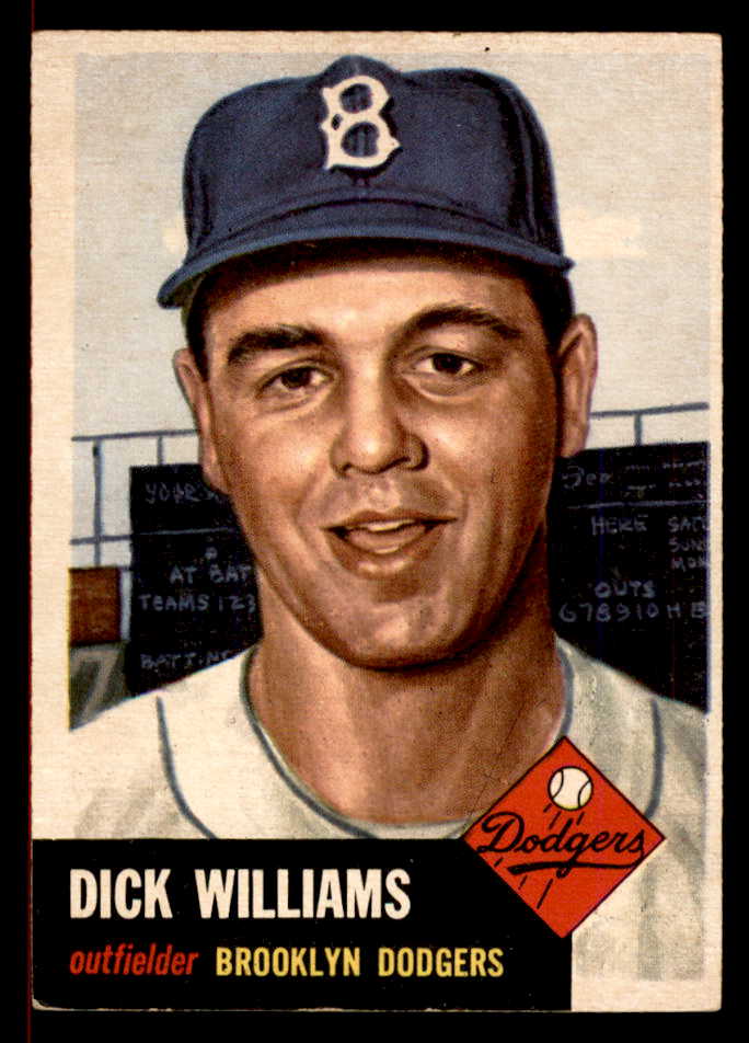 1953 Topps Baseball #125 Dick Williams Dodgers EX+/EX-MT 566355
