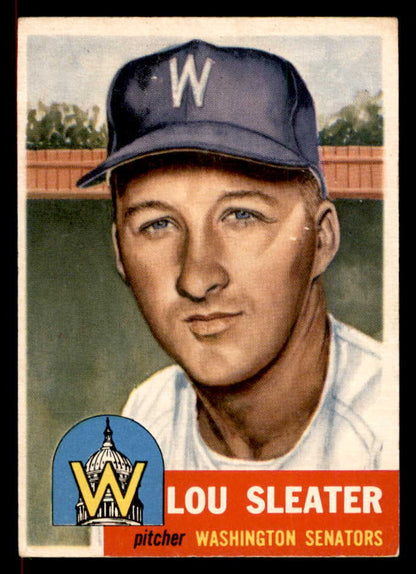 1953 Topps Baseball #224 Lou Sleater Senators EX-MT 566358