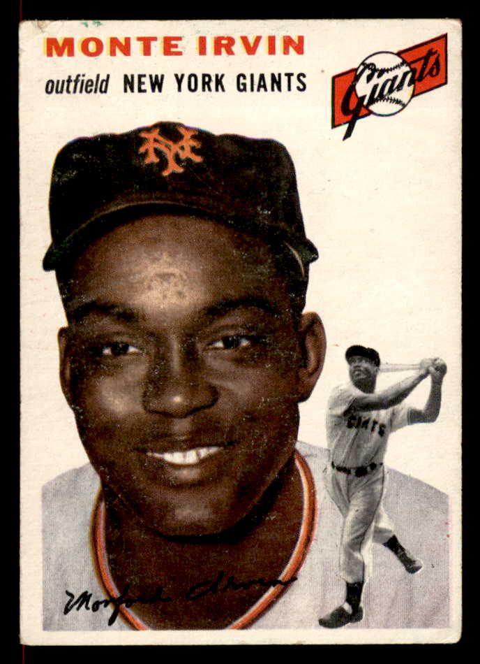 1954 Topps Baseball #3 Monte Irvin Giants EX 566360