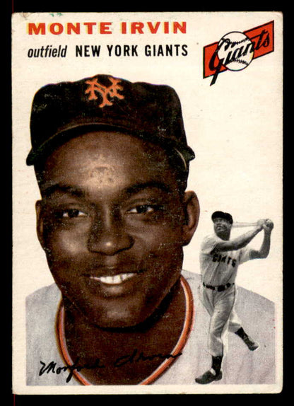 1954 Topps Baseball #3 Monte Irvin Giants EX 566360
