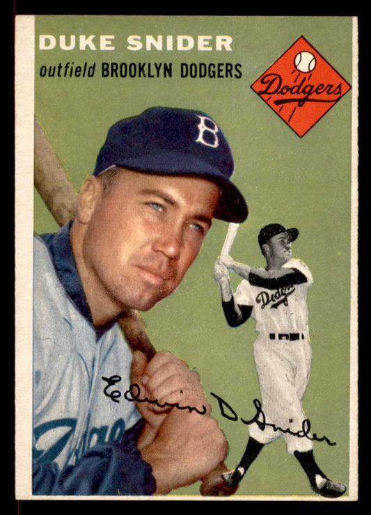 1954 Topps Baseball #032 Duke Snider Dodgers EX-MT 566364