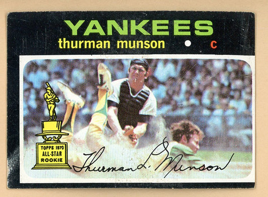 1971 Topps Baseball #005 Thurman Munson Yankees VG-EX 566370