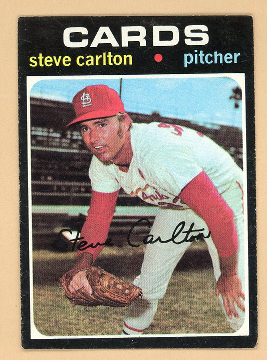 1971 Topps Baseball #055 Steve Carlton Cardinals VG-EX 566377