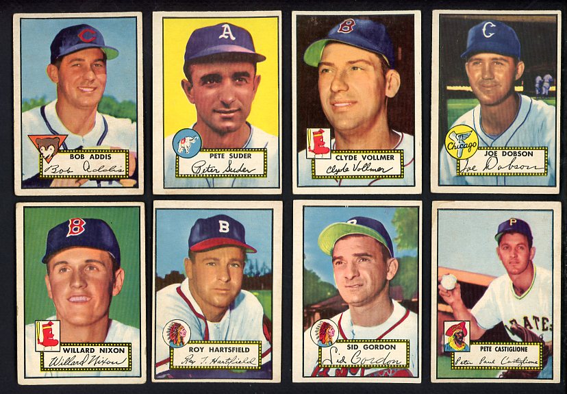 1952 Topps Semi High Set Lot 19 Diff VG-EX Gordon Nixon 566425