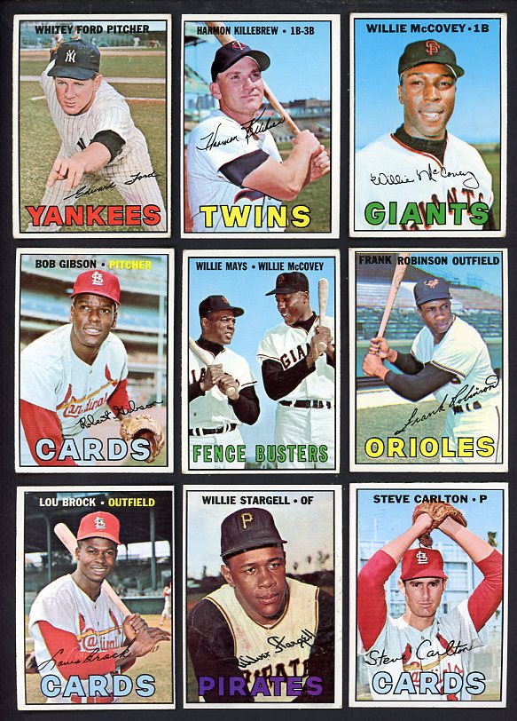 1967 Topps Set Lot 513 Diff EX+/EX-MT Ford McCovey Brock 566440