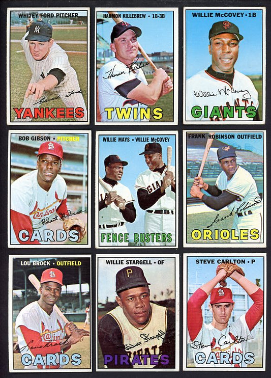 1967 Topps Set Lot 513 Diff EX+/EX-MT Ford McCovey Brock 566440