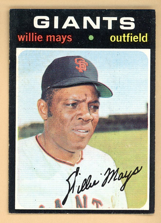 1971 Topps Baseball #600 Willie Mays Giants EX-MT 566443