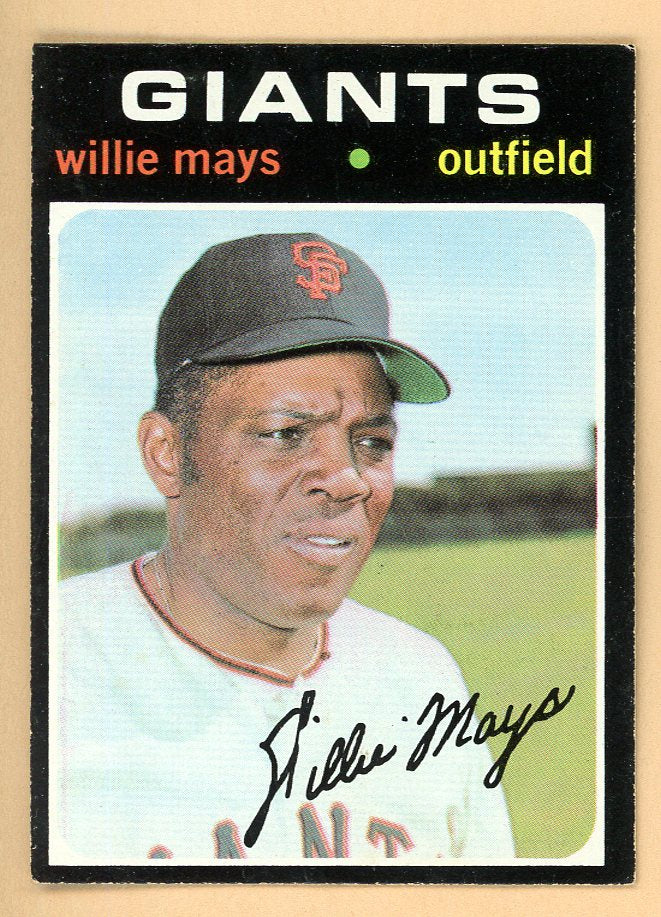 1971 Topps Baseball #600 Willie Mays Giants EX-MT 566444