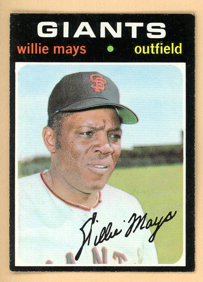 1971 Topps Baseball #600 Willie Mays Giants EX-MT 566444
