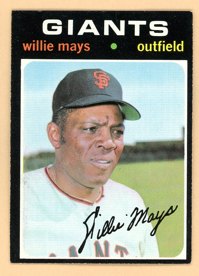 1971 Topps Baseball #600 Willie Mays Giants EX-MT 566445