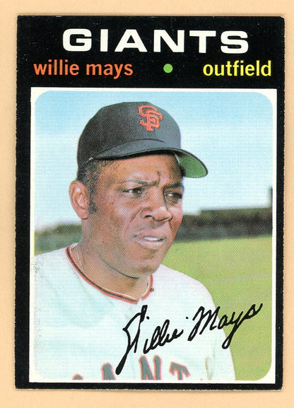 1971 Topps Baseball #600 Willie Mays Giants EX-MT 566445