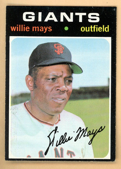 1971 Topps Baseball #600 Willie Mays Giants EX-MT 566447