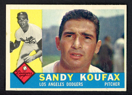 1960 Topps Baseball #343 Sandy Koufax Dodgers EX+/EX-MT 566455