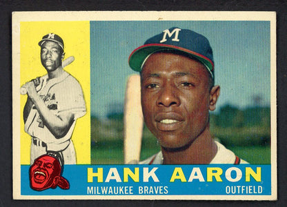 1960 Topps Baseball #300 Hank Aaron Braves EX-MT 566456