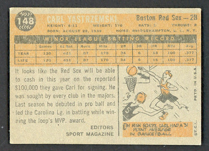 1960 Topps Baseball #148 Carl Yastrzemski Red Sox VG-EX 566463