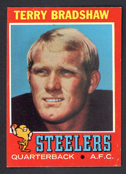 1971 Topps Football #156 Terry Bradshaw Steelers EX-MT 566471