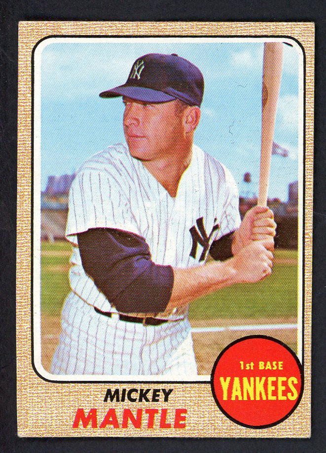 1968 Topps Baseball #280 Mickey Mantle Yankees EX-MT 566474