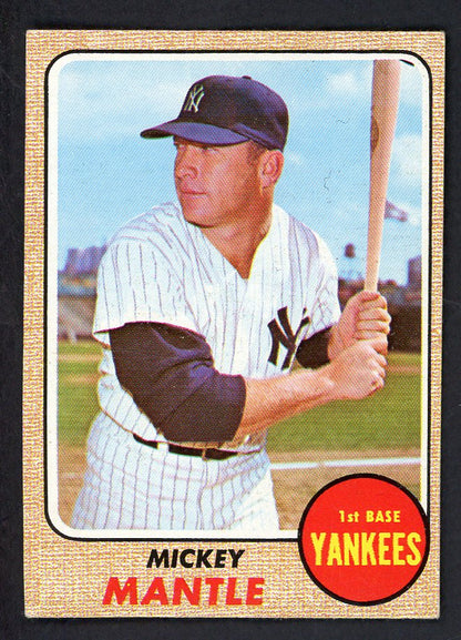 1968 Topps Baseball #280 Mickey Mantle Yankees EX-MT 566474
