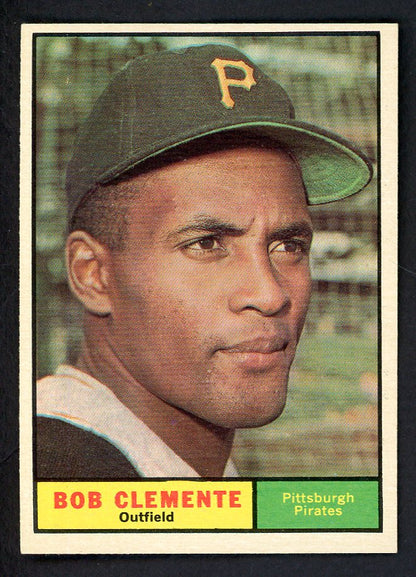 1961 Topps Baseball #388 Roberto Clemente Pirates NR-MT 566483