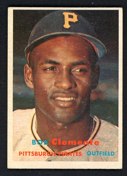 1957 Topps Baseball #76 Roberto Clemente Pirates EX+/EX-MT 566484