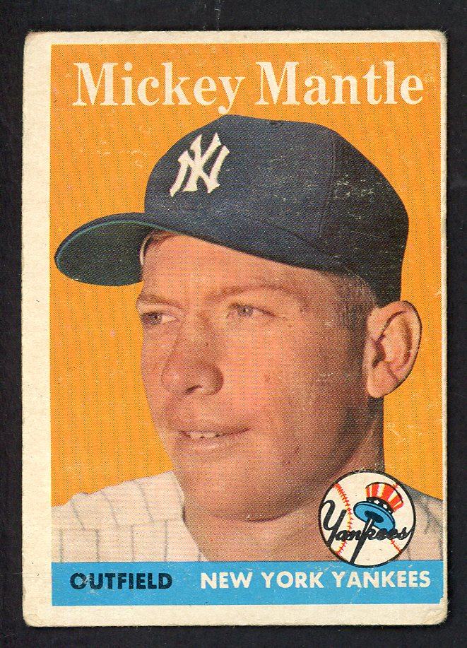 1958 Topps Baseball #150 Mickey Mantle Yankees GD-VG 566486