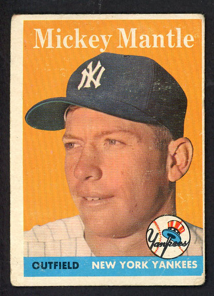 1958 Topps Baseball #150 Mickey Mantle Yankees GD-VG 566486