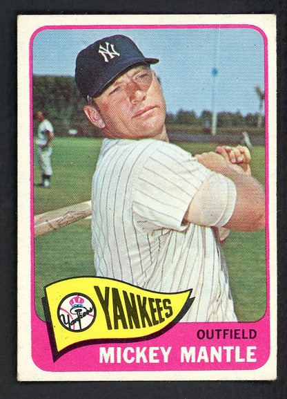 1965 Topps Baseball #350 Mickey Mantle Yankees EX+ 566491