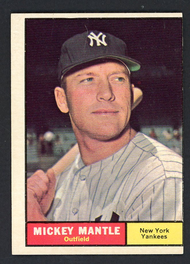 1961 Topps Baseball #300 Mickey Mantle Yankees EX/EX+ mc 566493