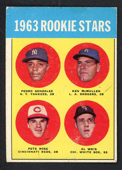 1963 Topps Baseball #537 Pete Rose Reds VG-EX 566495
