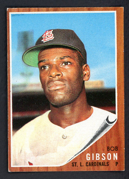 1962 Topps Baseball #530 Bob Gibson Cardinals EX+/EX-MT 566500