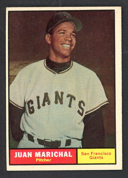 1961 Topps Baseball #417 Juan Marichal Giants EX 566504