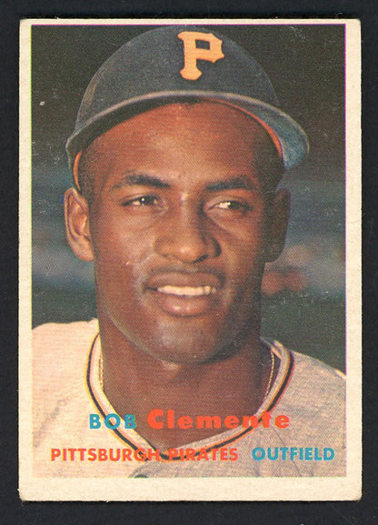 1957 Topps Baseball #76 Roberto Clemente Pirates VG-EX 566508