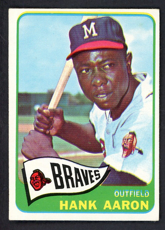 1965 Topps Baseball #170 Hank Aaron Braves EX+/EX-MT 566510