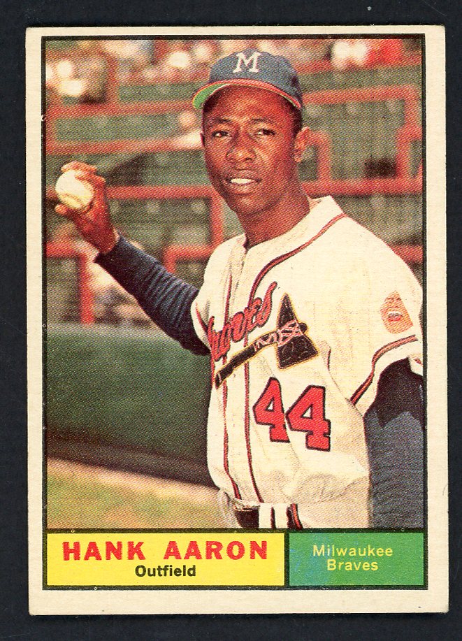 1961 Topps Baseball #415 Hank Aaron Braves EX-MT 566511