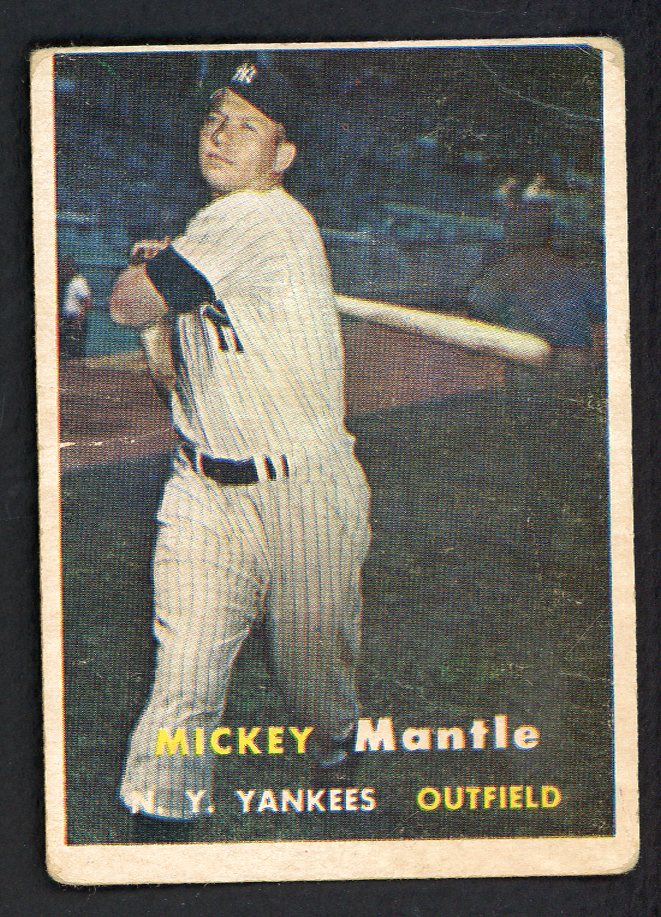 1957 Topps Baseball #95 Mickey Mantle Yankees GD-VG 566518