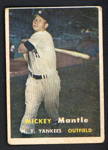 1957 Topps Baseball #95 Mickey Mantle Yankees GD-VG 566518