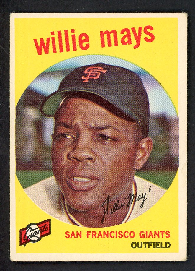 1959 Topps Baseball #50 Willie Mays Giants VG-EX 566519