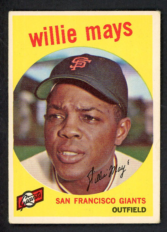 1959 Topps Baseball #050 Willie Mays Giants VG-EX 566519